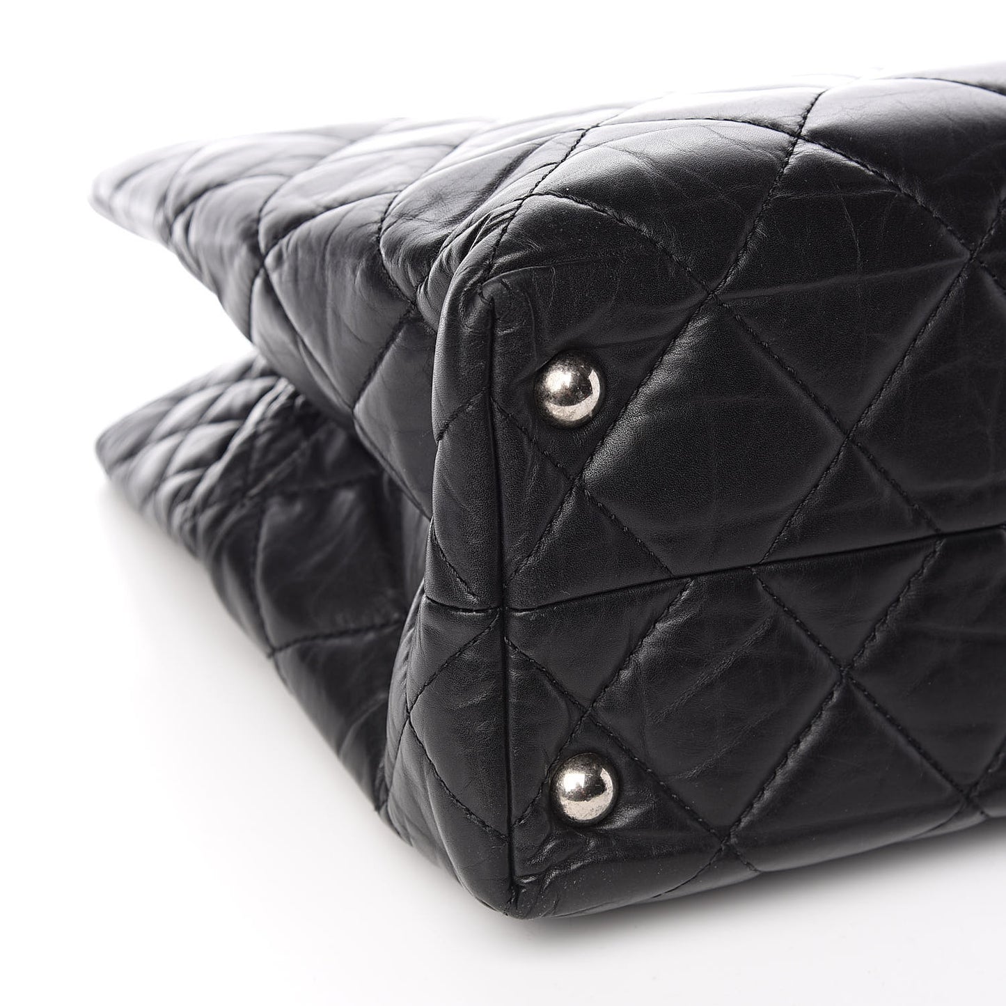 Aged Calfskin Quilted Reissue 2.55 Tote Black