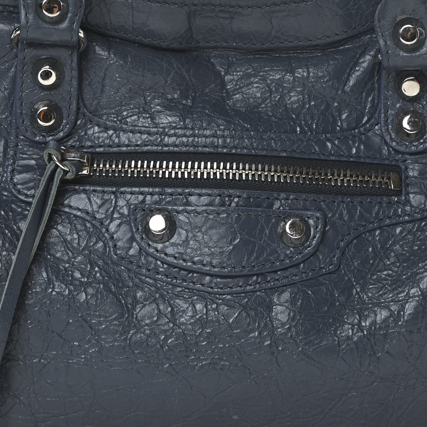Balenciaga Agneau Classic Silver Hardware S City Bleu Persan 10 of 12