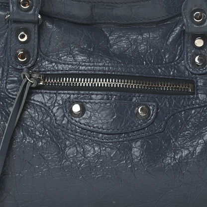 Balenciaga Agneau Classic Silver Hardware S City Bleu Persan 10 of 12