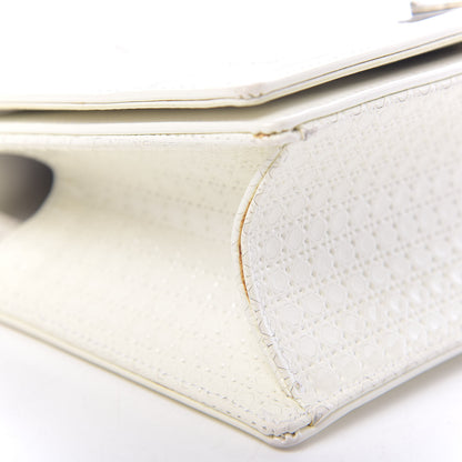 Christian Dior Patent Micro-Cannage Small Diorama Flap Bag White 11 of 15