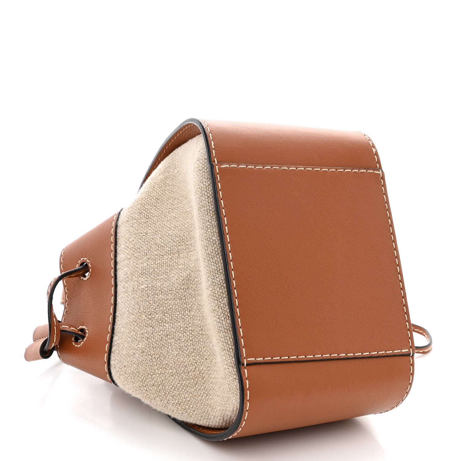 Loewe Calfskin Canvas Mini Hammock Shoulder Bag Natural Tan 4 of 10