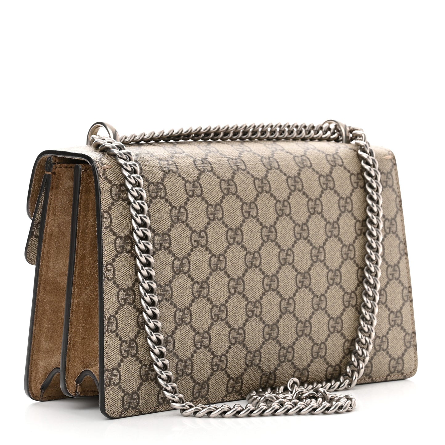 GG Supreme Monogram Small Dionysus Shoulder Bag Taupe