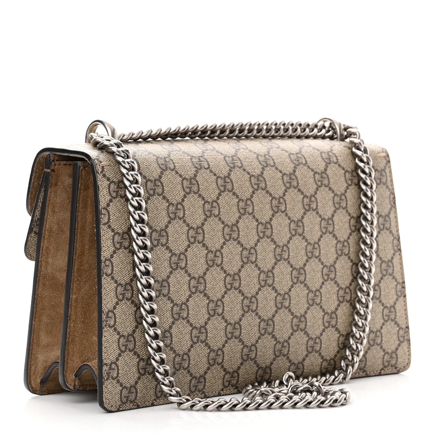 Gucci GG Supreme Monogram Small Dionysus Shoulder Bag Taupe 3 of 10