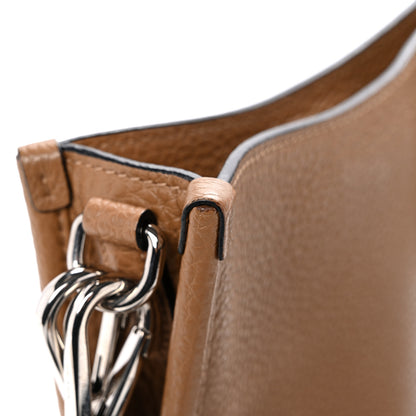 Prada Vitello Daino Soft Mini Hobo Messenger Bag Caramel 11 of 14