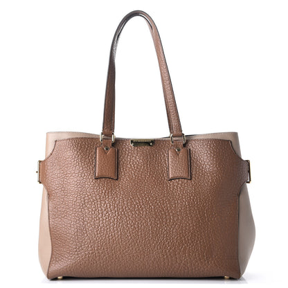 Burberry Heritage Grain Smooth Calfskin Large Clarborough Tote Sepia Brown Honey 1 of 11
