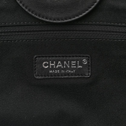 Chanel Shearling Large Deauville Tote Black 6 of 11