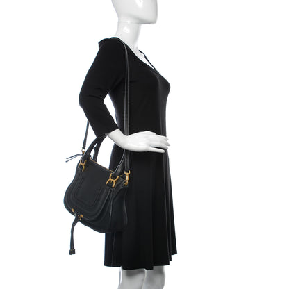 Chloe Calfskin Small Marcie Satchel Black 2 of 9