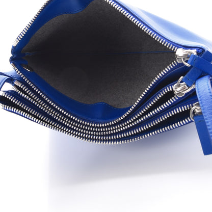 Celine Lambskin Small Trio Crossbody Bag Electric Blue 7 of 10