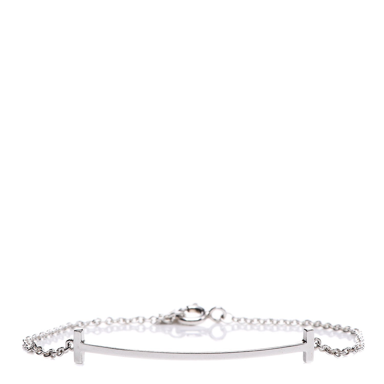Tiffany Sterling Silver T Smile Bracelet 1 of 7