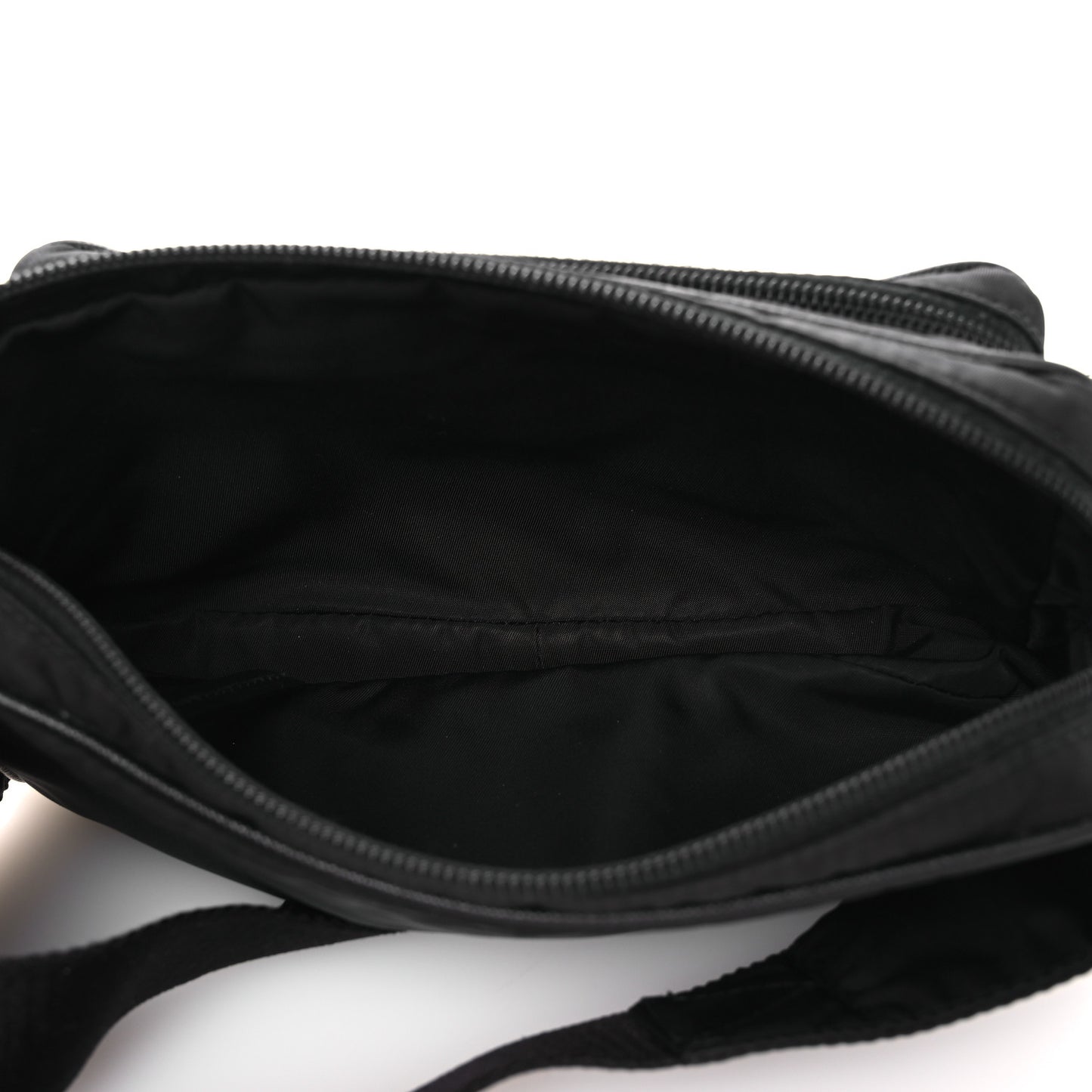 Re-Nylon Saffiano Belt Bag Black Black