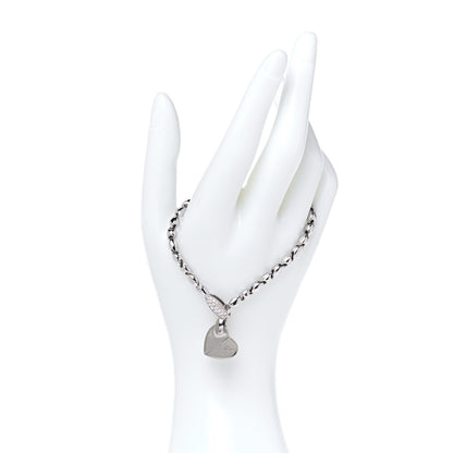 Piaget 18K White Gold Diamond Dole Heart Bracelet 2 of 5