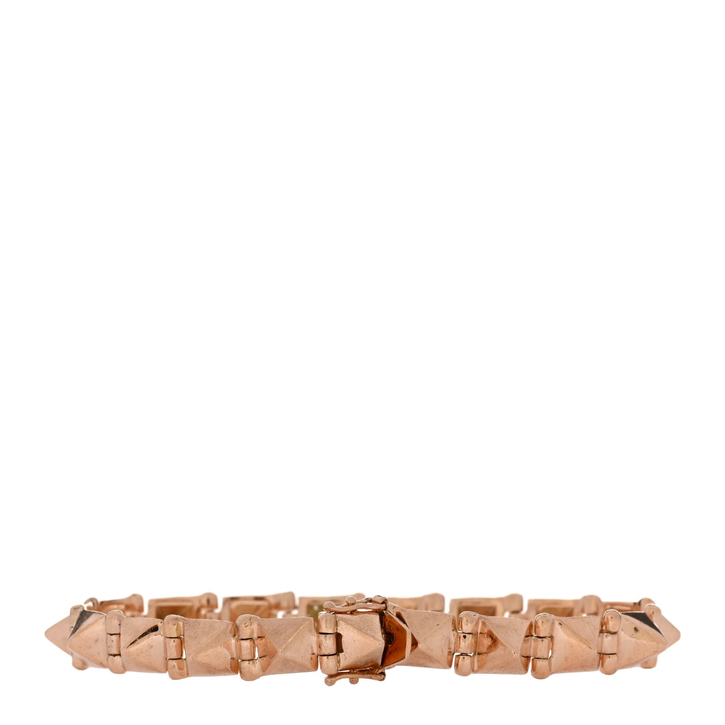 14K Rose Gold Diamond Small Spike Bracelet