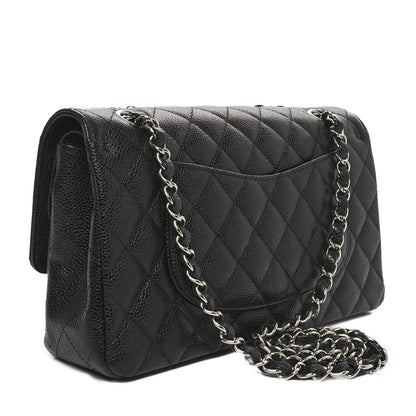 Chanel Caviar Quilted Medium Double Flap Black 3 of 11