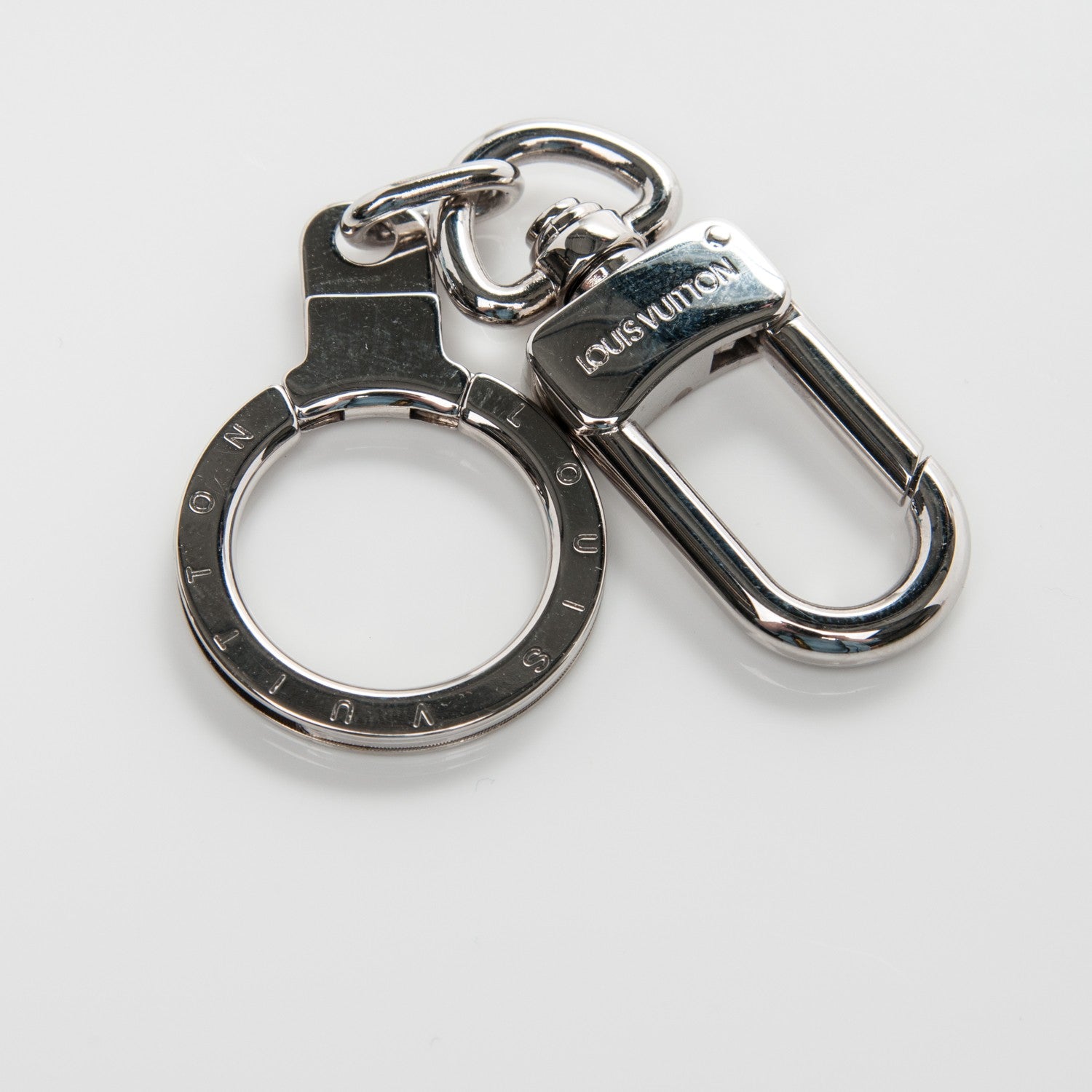 Louis Vuitton Pochette Extender Key Ring Silver 3 of 4
