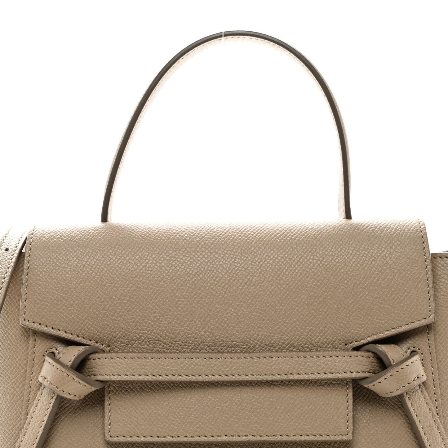 Grained Calfskin Nano Belt Bag Light Taupe