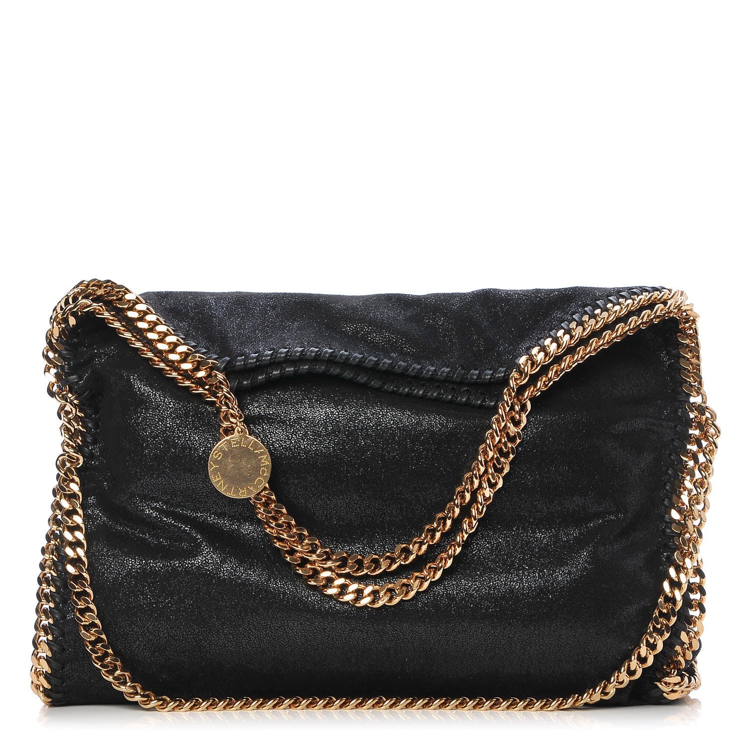 Stella McCartney Shaggy Deer Falabella Fold Over Tote Black 1 of 8