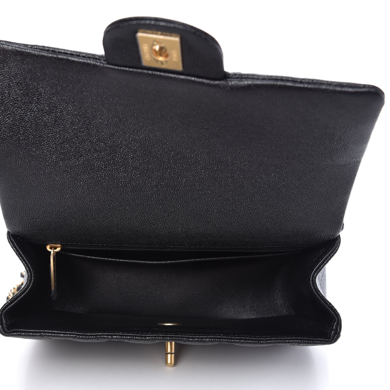 Chanel Caviar Quilted Mini Top Handle Rectangular Flap Black 5 of 11