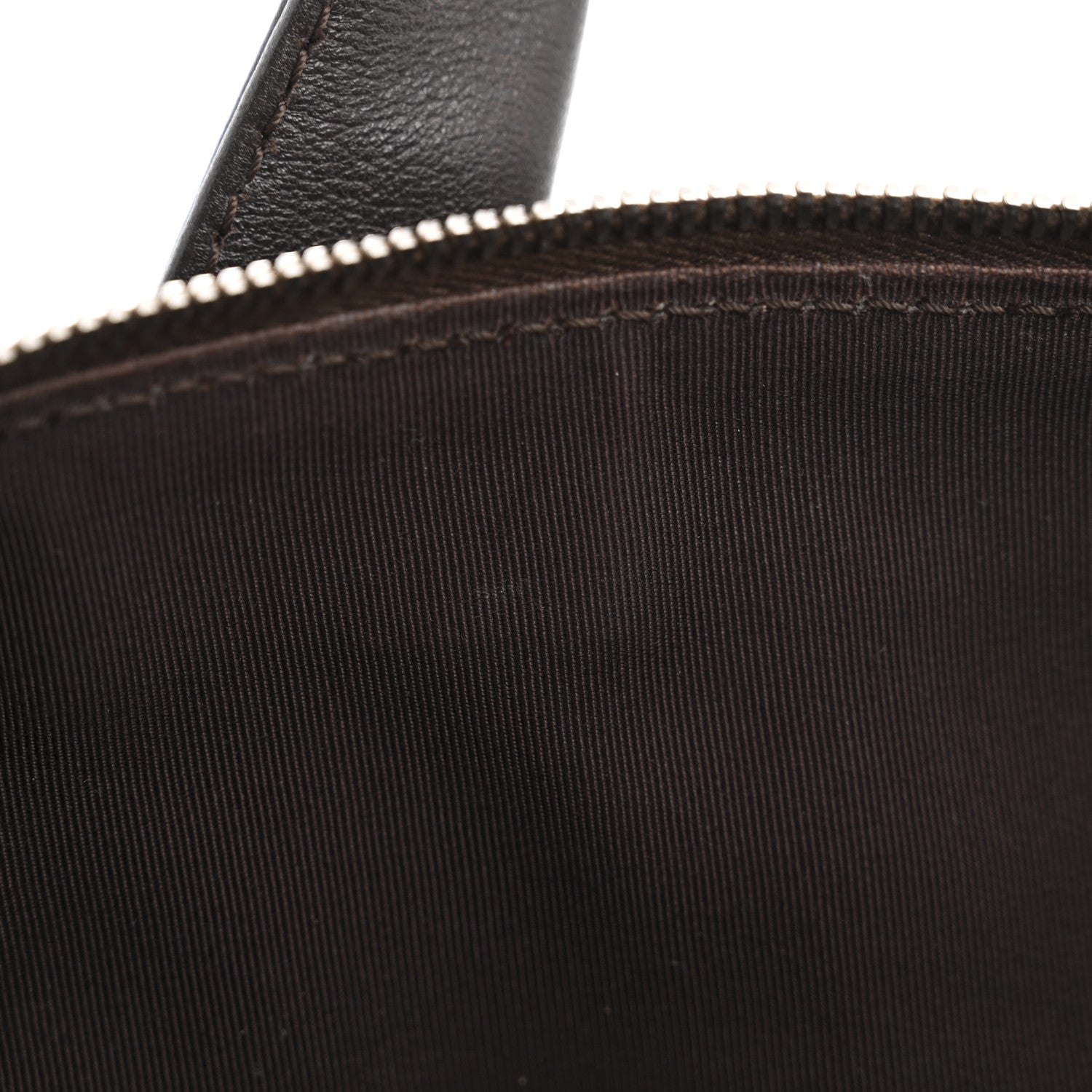 Chanel Calfskin Chevron CC All Day Long Boston Brown 11 of 13