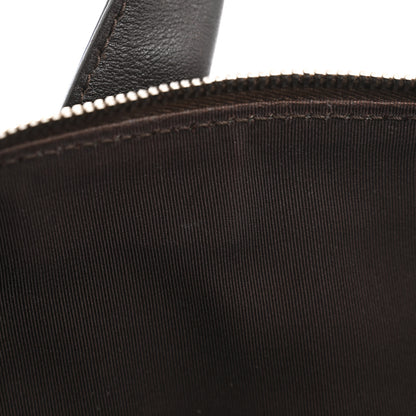 Chanel Calfskin Chevron CC All Day Long Boston Brown 11 of 13