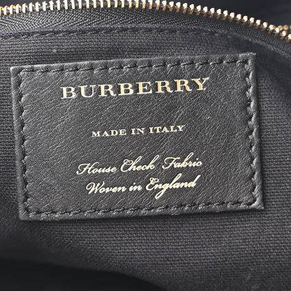 Burberry Grainy Calfskin House Check Small Canterbury Tote Burgundy 6 of 11