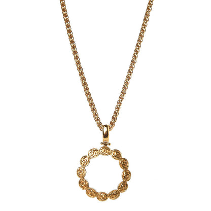 Chanel Loupe Magnifying Glass Necklace Gold 1 of 6
