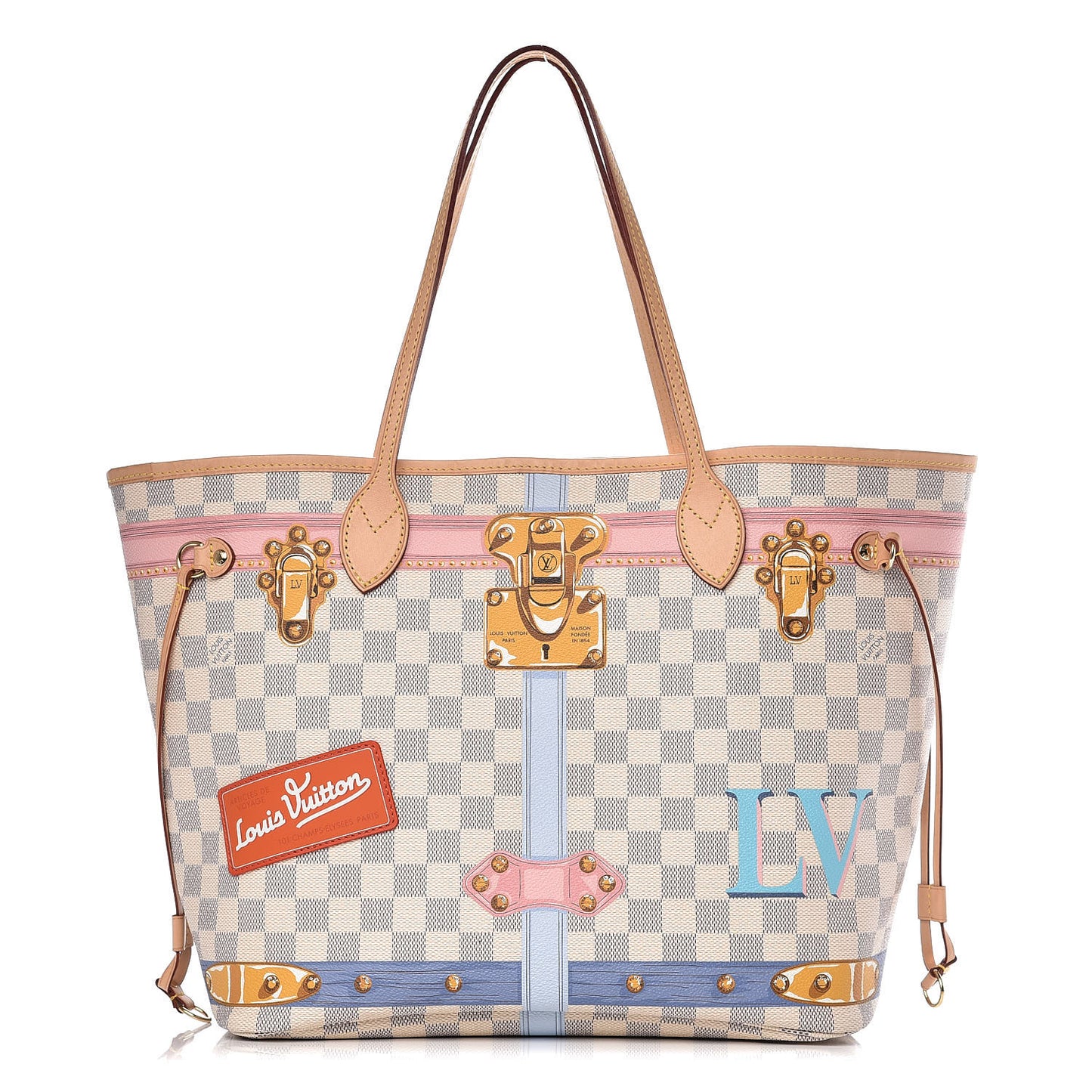 Damier Azur Summer Trunks Neo Neverfull MM