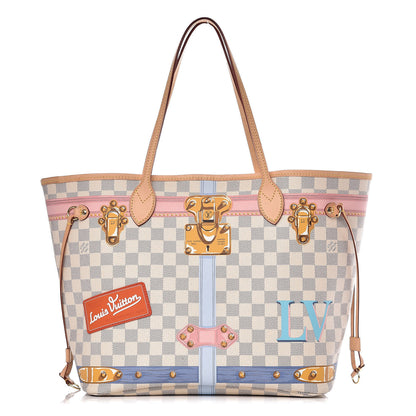 Louis Vuitton Damier Azur Summer Trunks Neo Neverfull MM 1 of 11