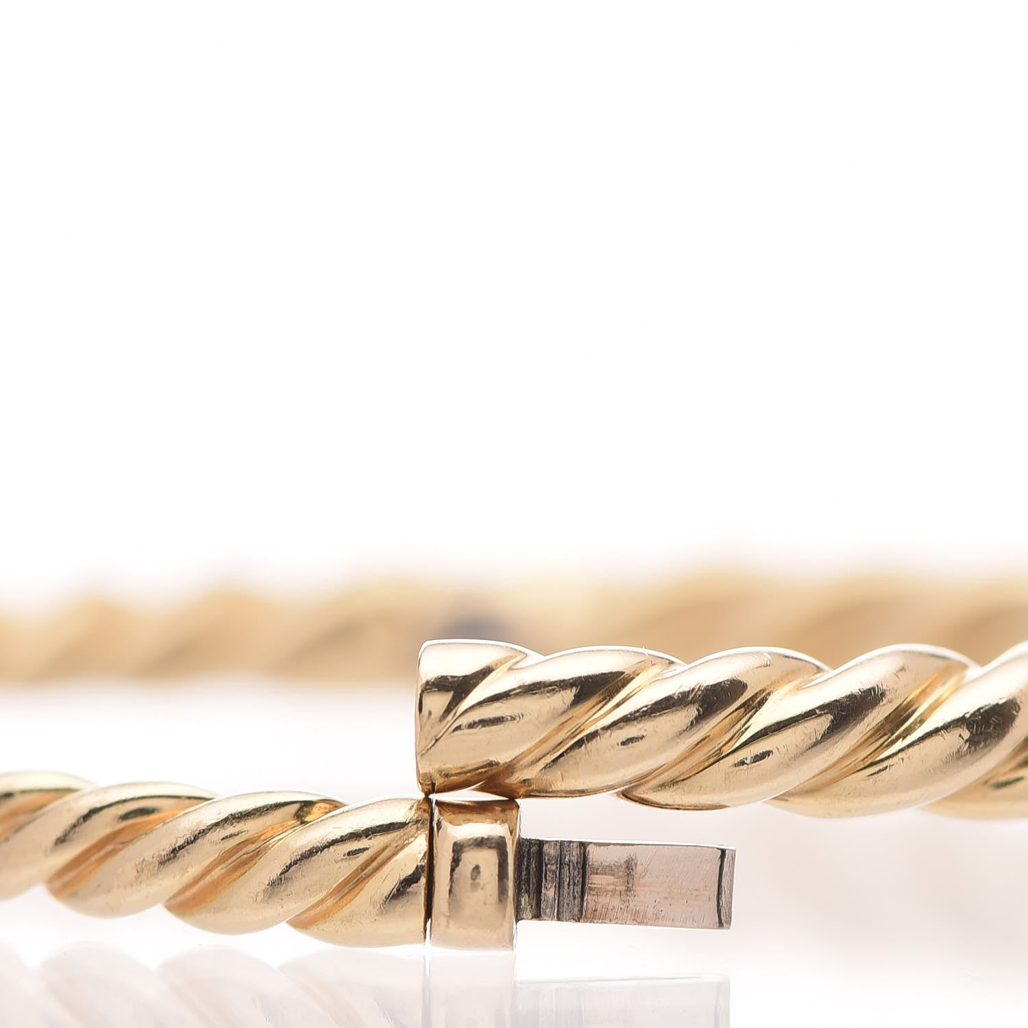 David Yurman 18K Yellow Gold 6mm Pure Form Cable Bracelet 3 of 5