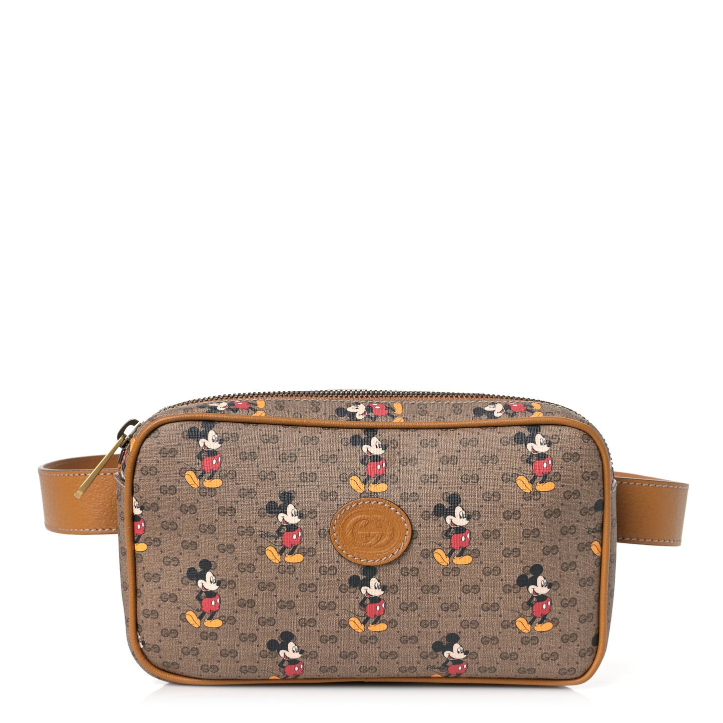X DISNEY Mini Vintage GG Supreme Monogram Mickey Mouse Small Belt Bag 90 36 Beige Vintage Sun Oil