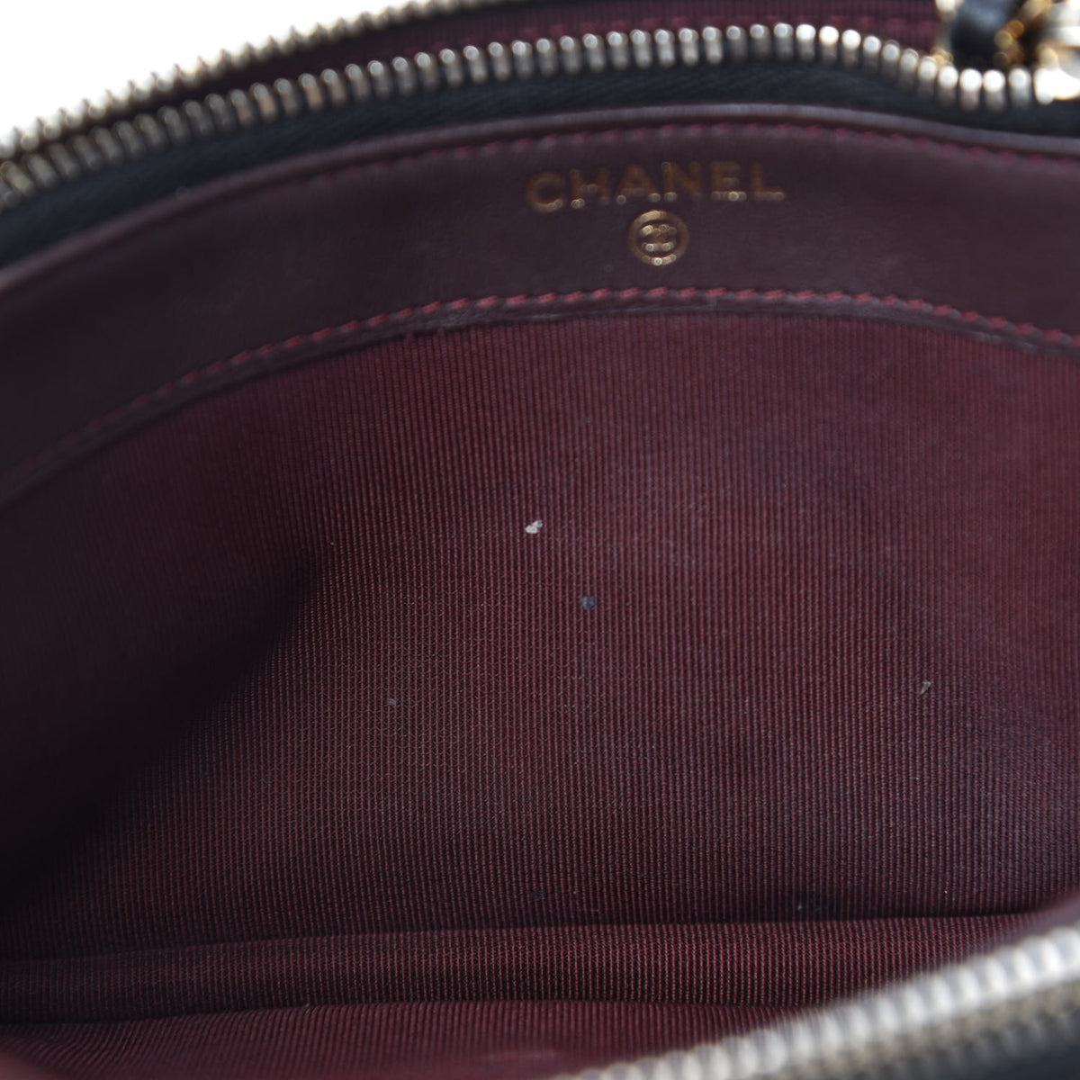 Chanel Lambskin Quilted Small Clutch With Chain Black 11 of 18