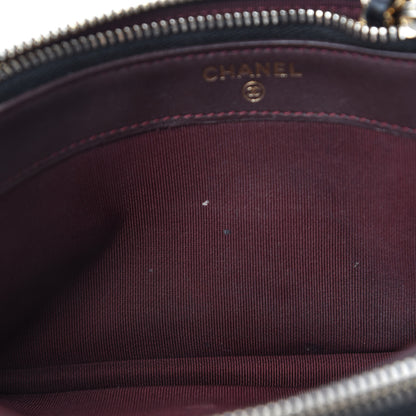 Chanel Lambskin Quilted Small Clutch With Chain Black 11 of 18
