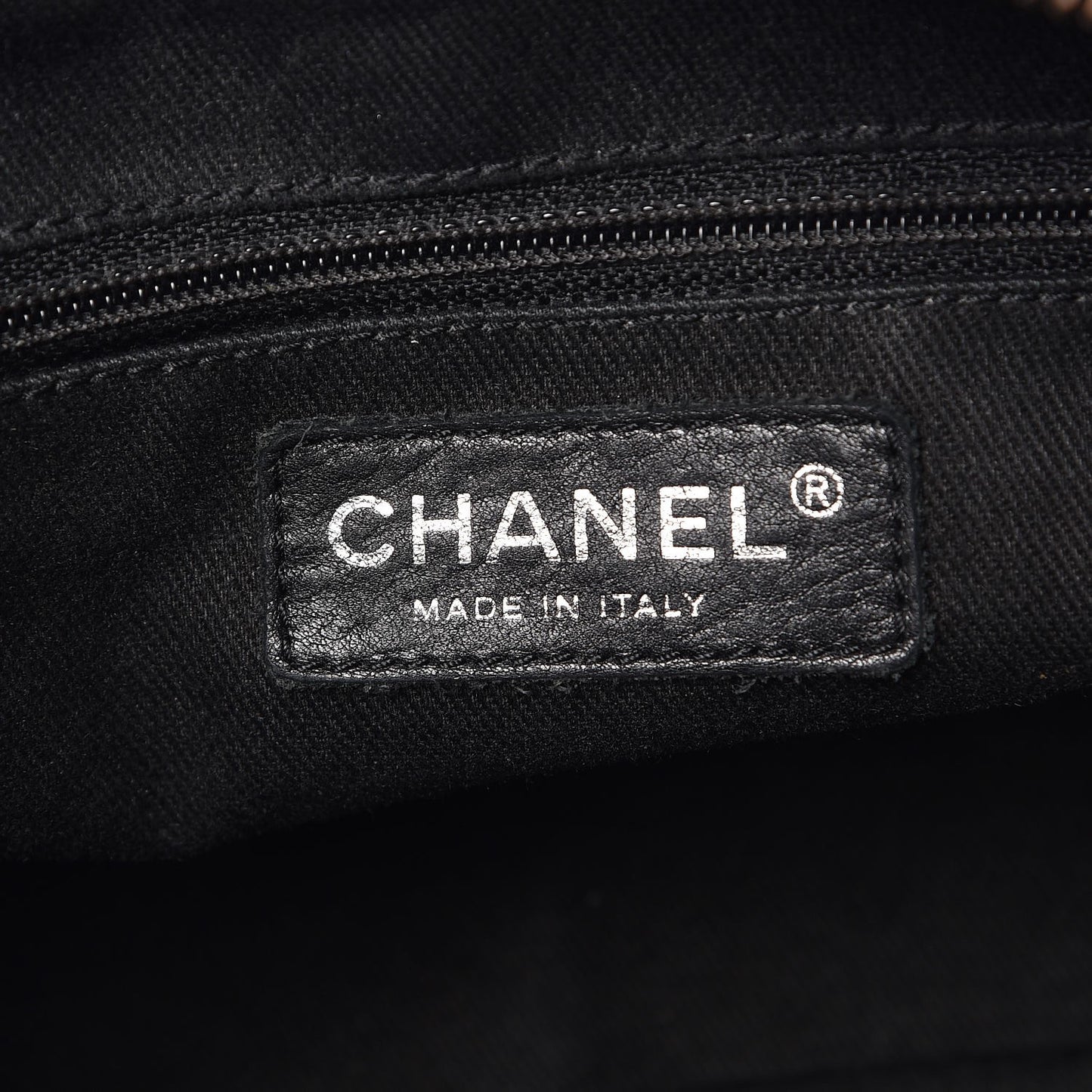 Calfskin Small Diamond Stitch Tote Black
