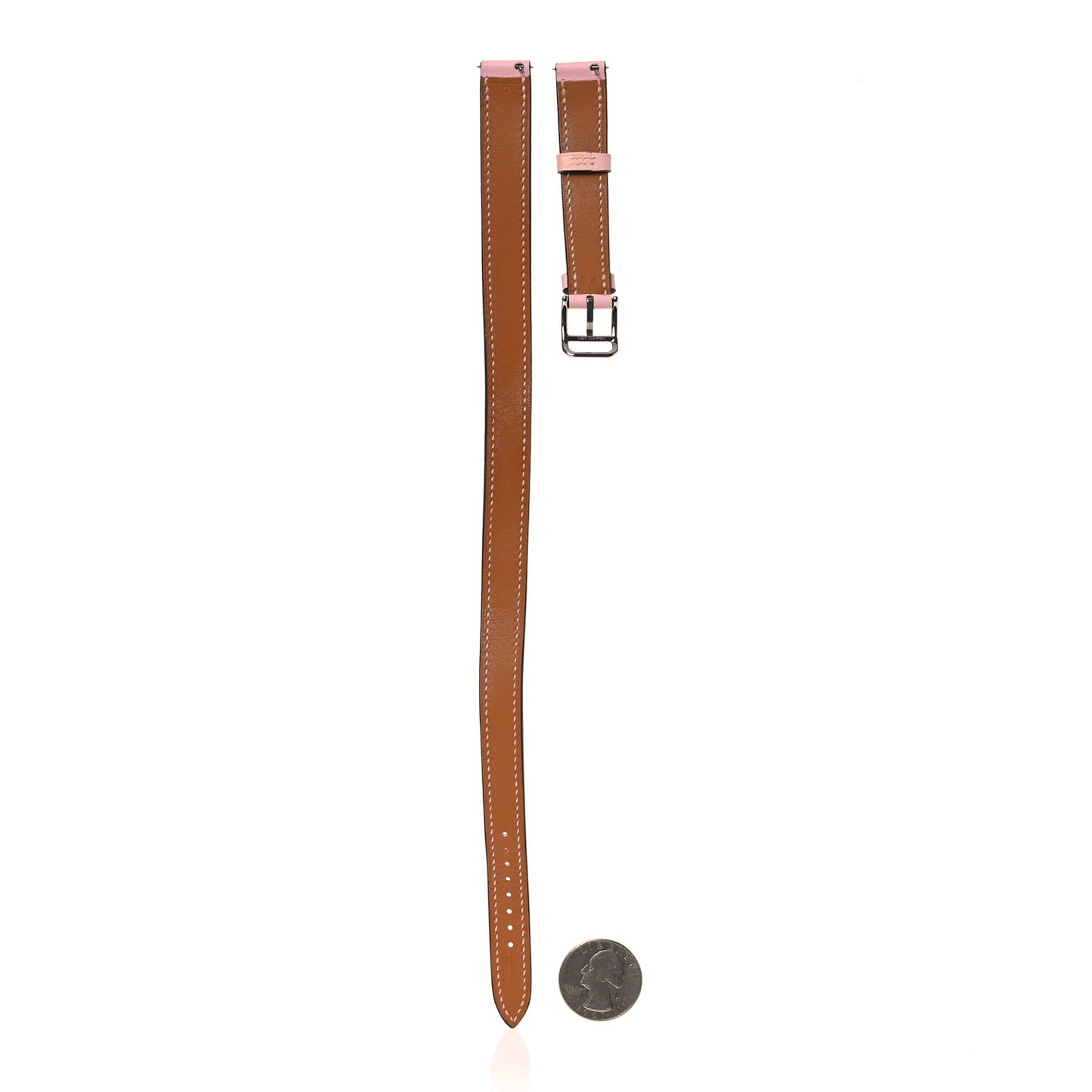 Swift Mini Heure H Double Tour Watch Strap Rose Sakura