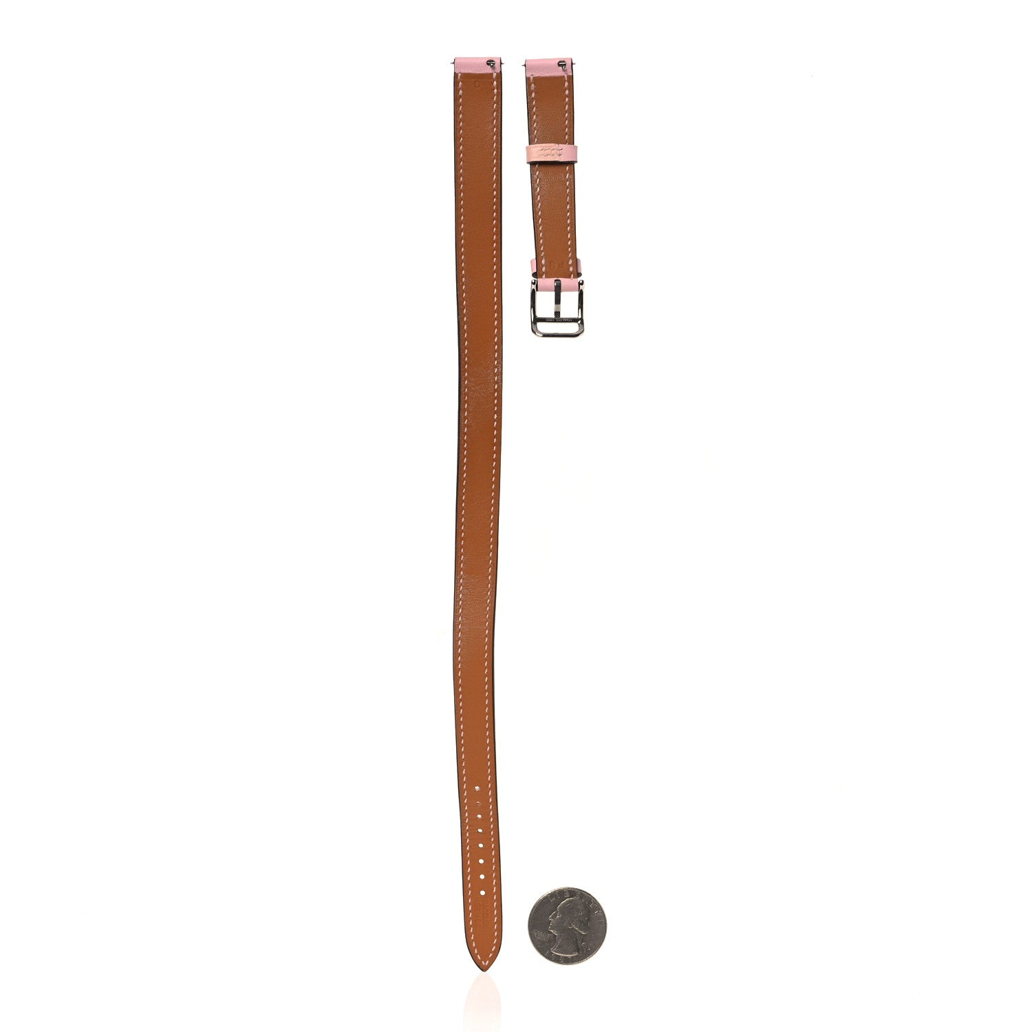 Hermes Swift Mini Heure H Double Tour Watch Strap Rose Sakura 2 of 8