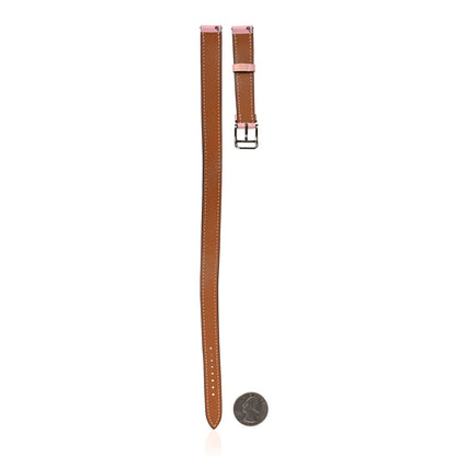 Hermes Swift Mini Heure H Double Tour Watch Strap Rose Sakura 2 of 8