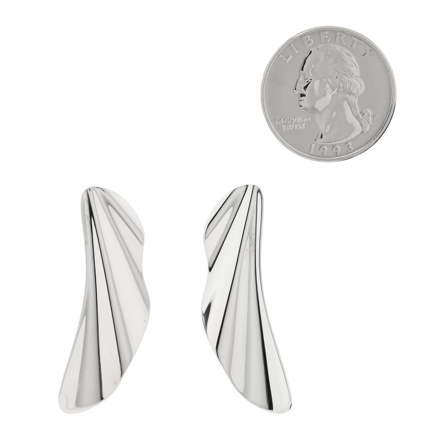 Tiffany Sterling Silver Small High Tide Earrings 2 of 4
