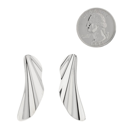 Tiffany Sterling Silver Small High Tide Earrings 2 of 4