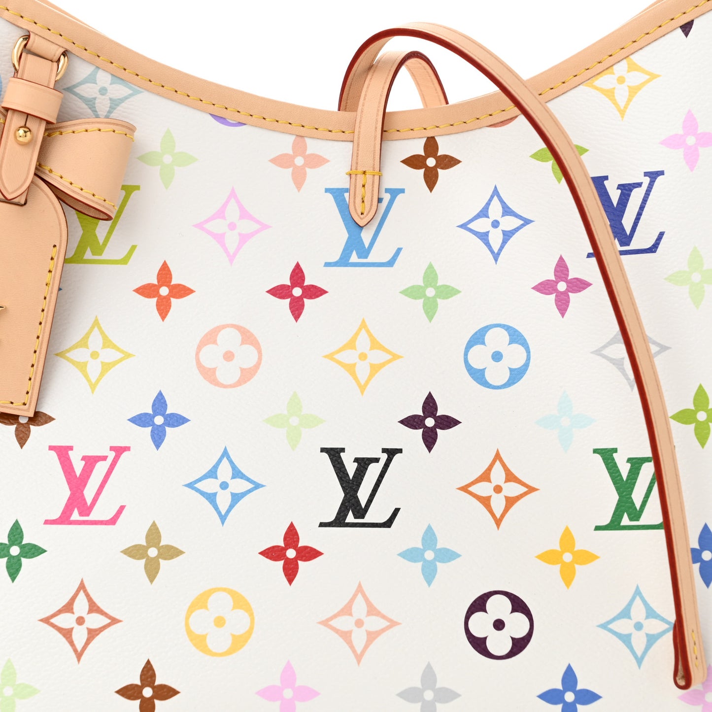 LV X TM Monogram Multicolor CarryAll PM White