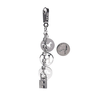 Hermes Palladium Breloque Bag Charm Silver 2 of 2
