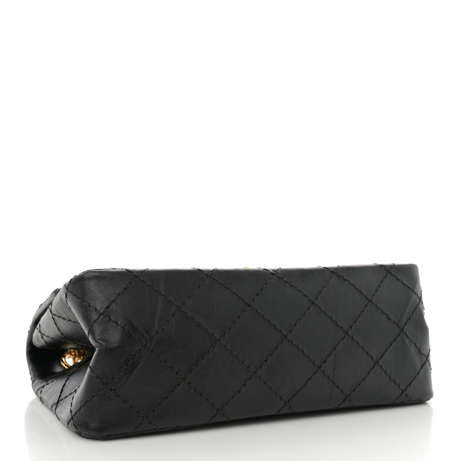 Chanel Aged Calfskin Quilted 2.55 Reissue Mini Flap Black 4 of 11