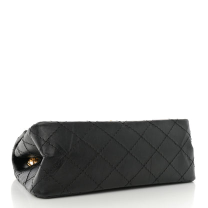 Chanel Aged Calfskin Quilted 2.55 Reissue Mini Flap Black 4 of 11