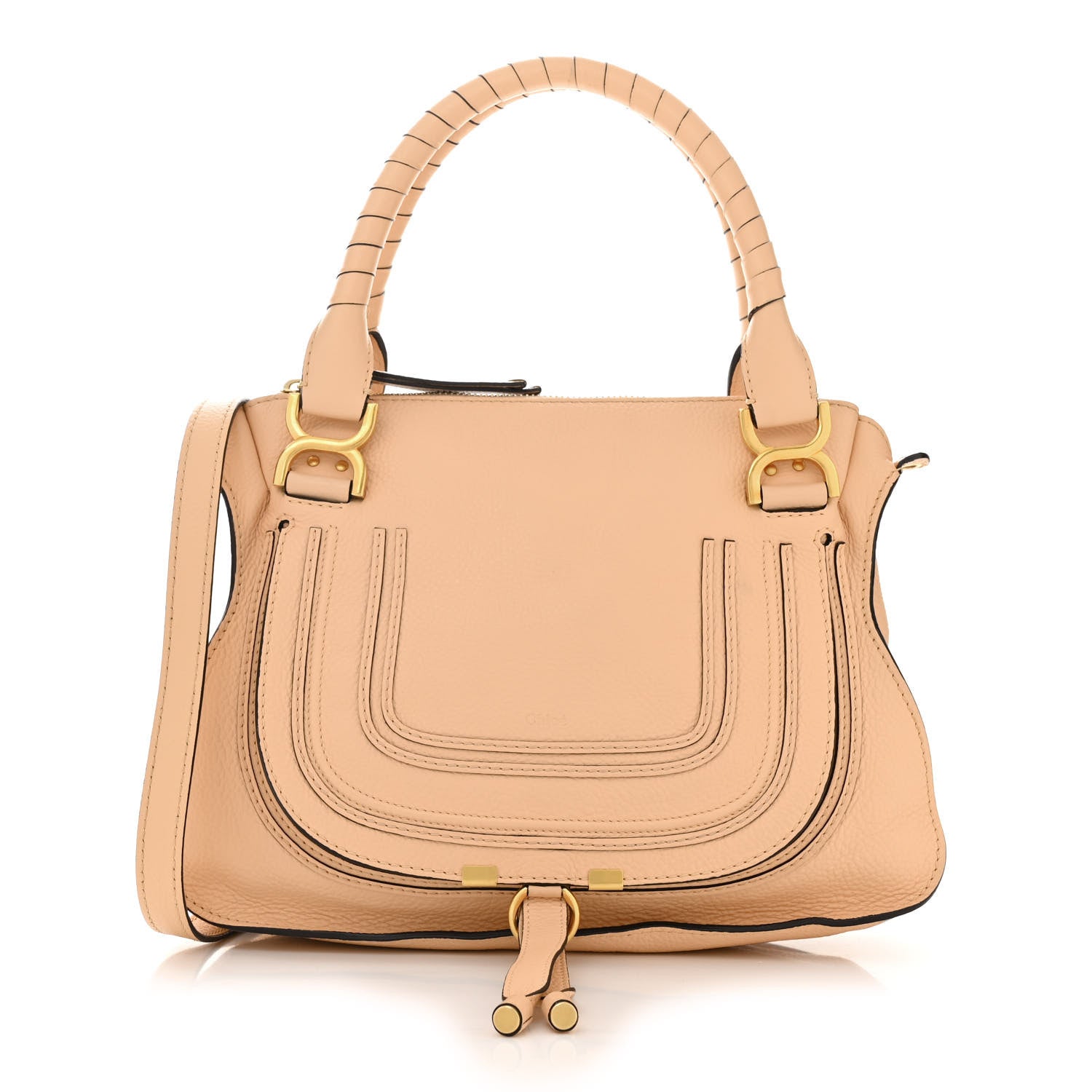 Chloe Calfskin Medium Marcie Satchel Light Tan 1 of 12