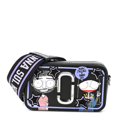 Marc Jacobs X Anna Sui Saffiano Small Snapshot Camera Bag  Black Multicolor 1 of 9