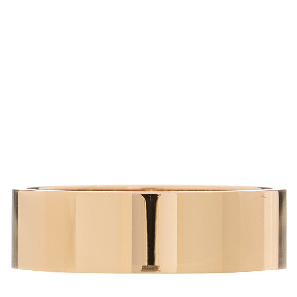 Hermes 18K Rose Gold Diamond PM H D'Ancre Ring 52 6 3 of 5