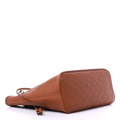 Louis Vuitton Empreinte Monogram Giant Neverfull MM Cognac 5 of 9