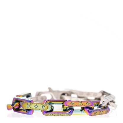 Louis Vuitton Metal Signature Chain Bracelet Rainbow 1 of 4