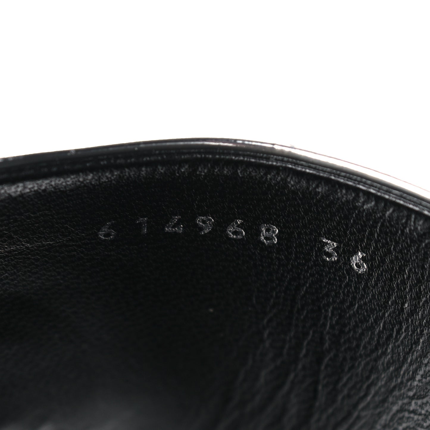 Mirror Metallic Calfskin Oval BB Slide Sandals 36 Silver