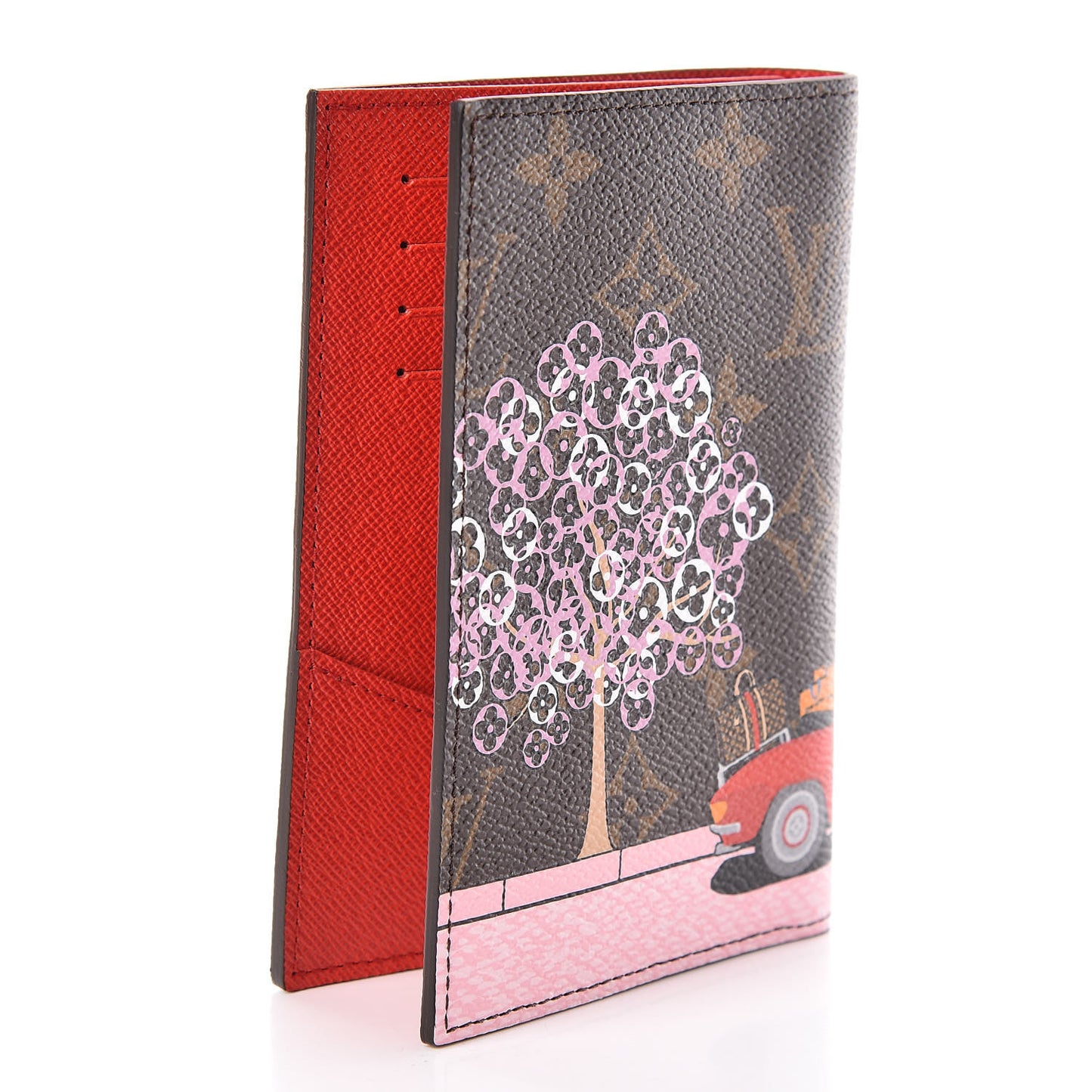 Monogram 2019 Christmas Animation Passport Cover Rouge