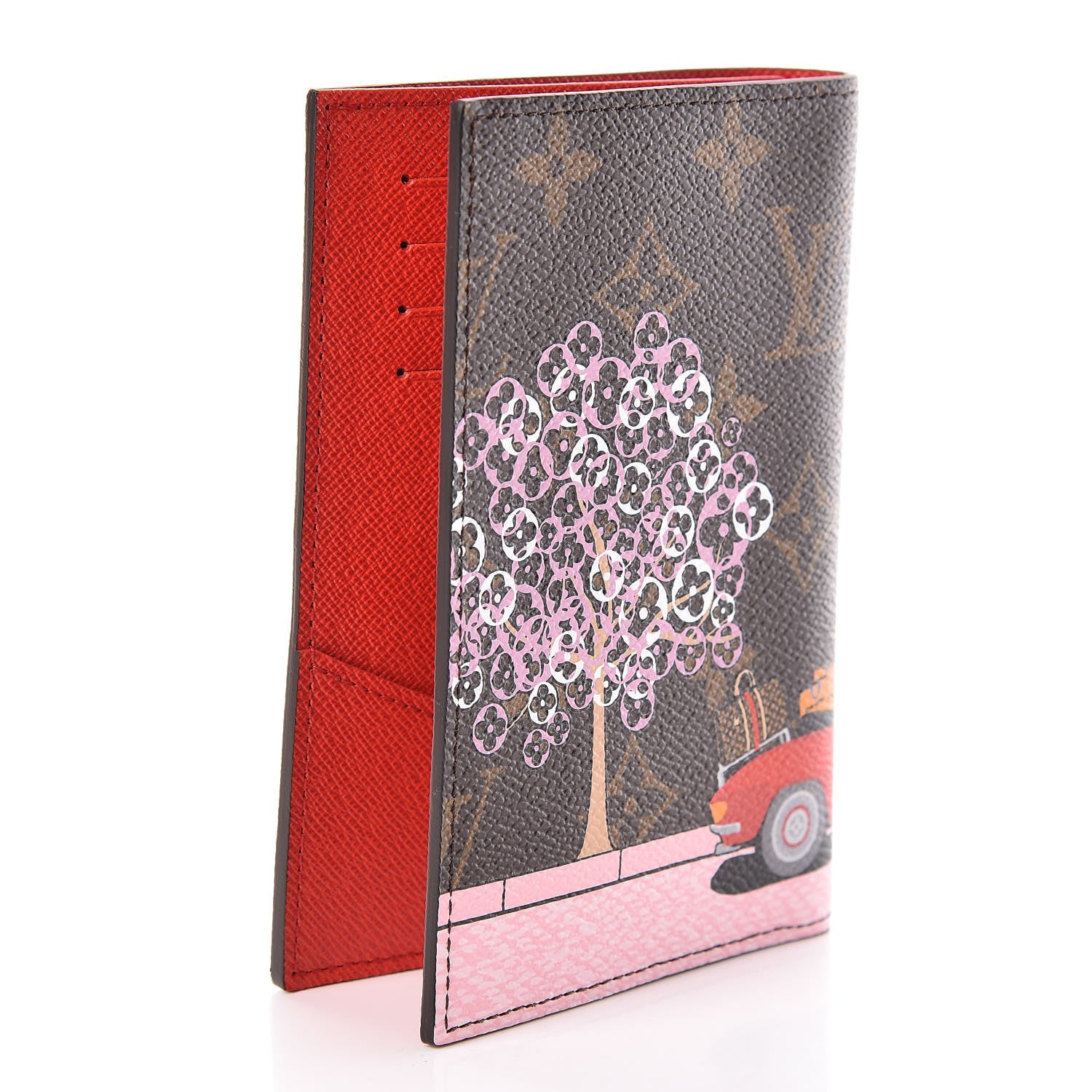 Louis Vuitton Monogram 2019 Christmas Animation Passport Cover Rouge 3 of 10
