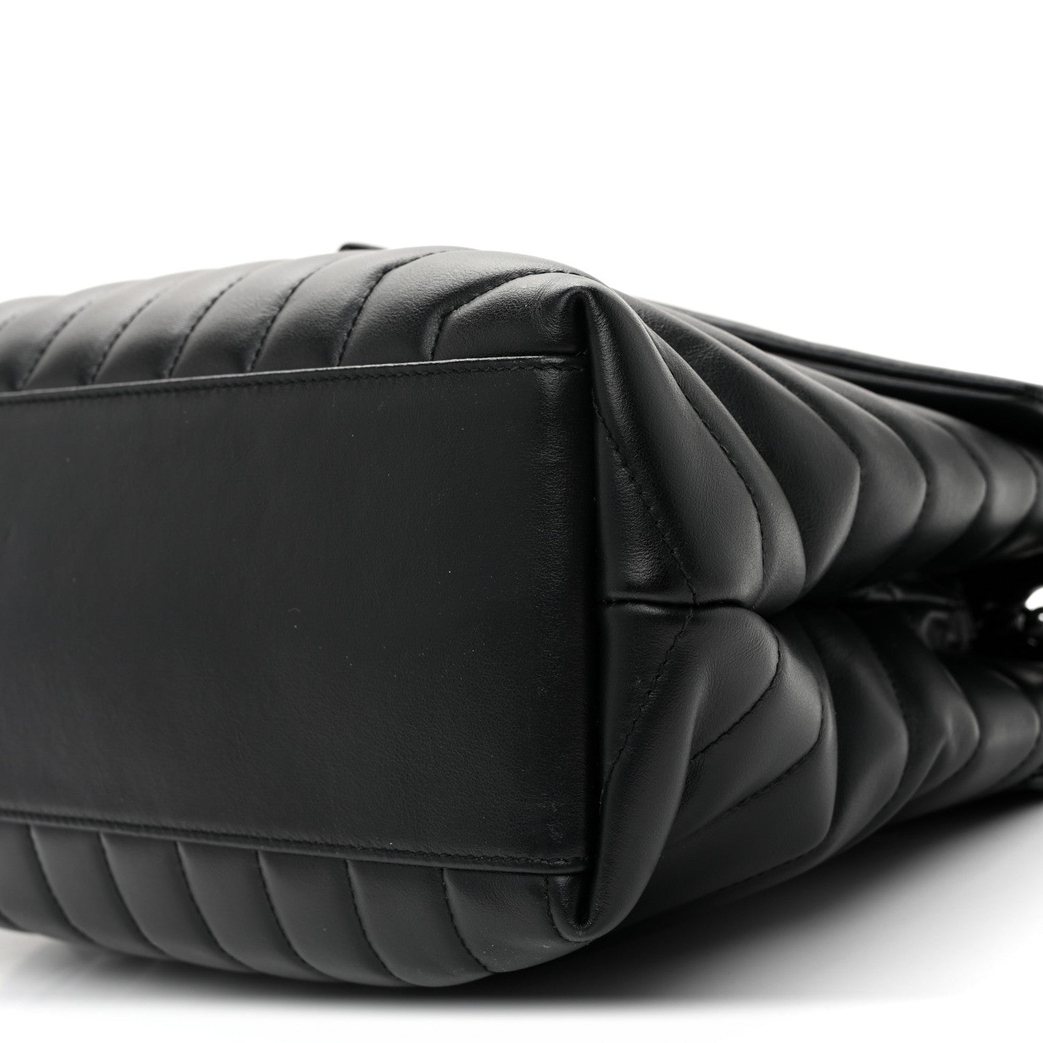 Saint Laurent Calfskin Y Quilted Monogram Monochrome Medium Loulou Chain Satchel Black 10 of 10